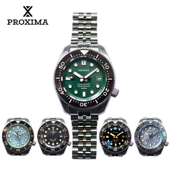 Proxima SBDX001 Мужские Часы Механические Автоматические NH35 Diver 30Bar Сапфировое Стекло AAA Часы Роскошные Часы Мужские Наручные Часы 2021 Изображение