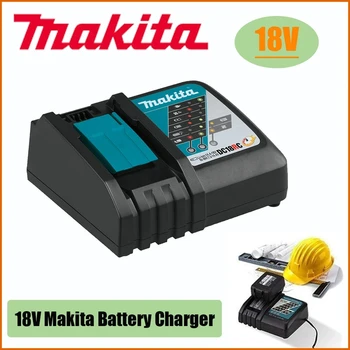 Makita Оригинальное Зарядное устройство DC18RC Makita 3A 6A 14,4V 18V Bl1830 Bl1430 BL1860 BL1890 Инструмент PowerCharger Usb 18VRC Изображение