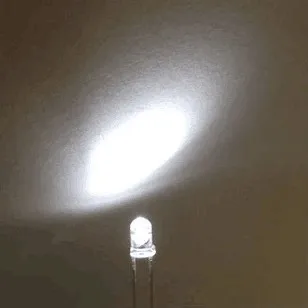 200 шт, 3 мм БЕЛАЯ светодиодная прозрачная Водная Прозрачная Круглая Светодиодная лампа 3 мм холодного белого Цвета на 3 В Изображение